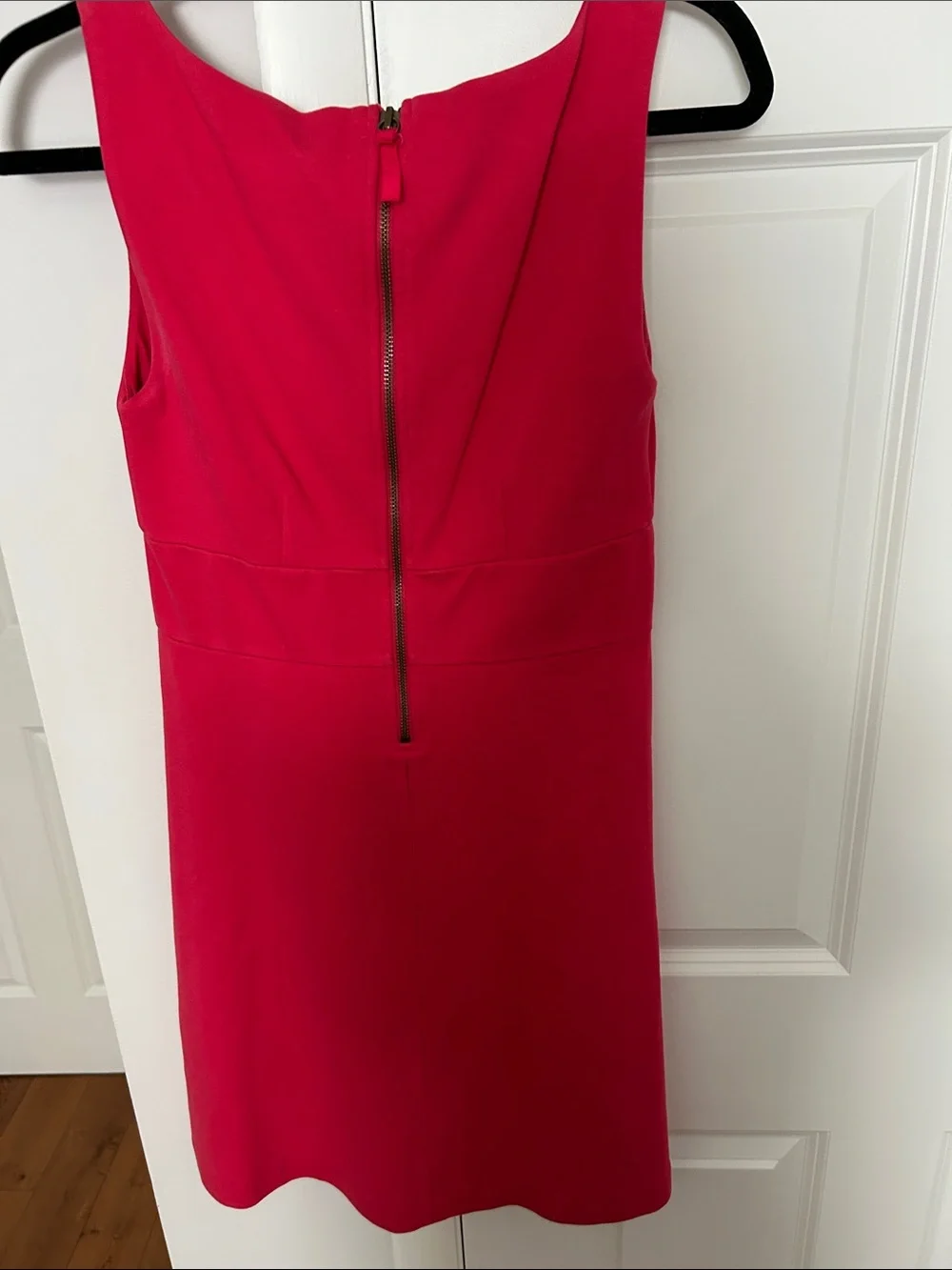 J Crew Women's Sleeveless V-Neck Fuchsia Dress